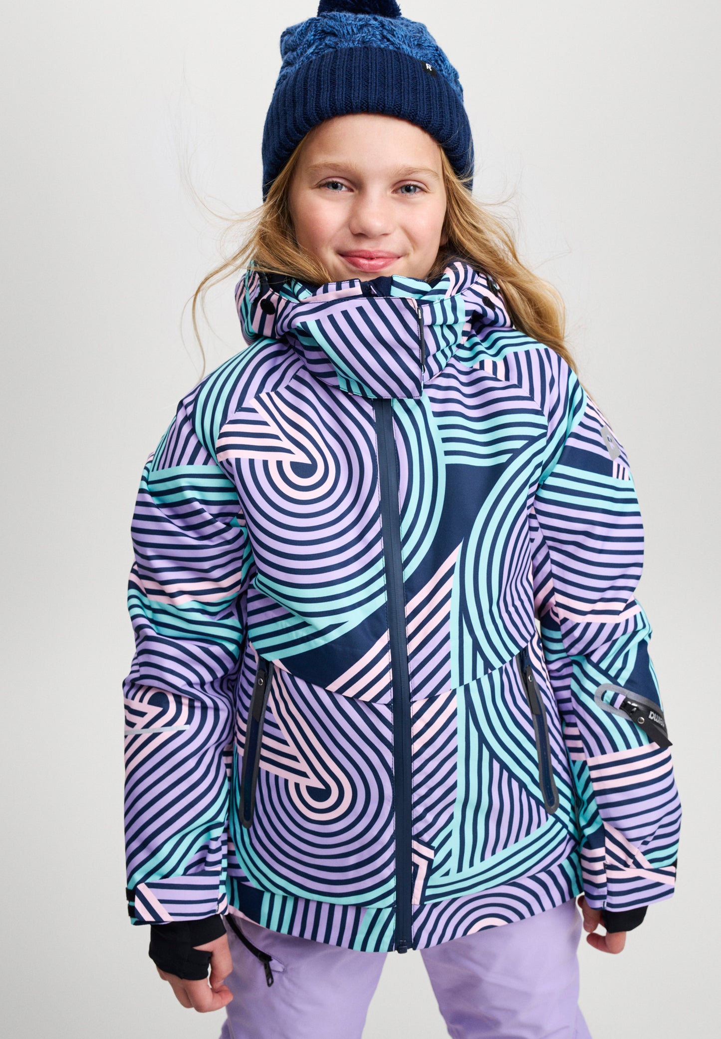 REIMA TEC Kinder Skijacke / Winterjacke Posio lila 5100076C 5457