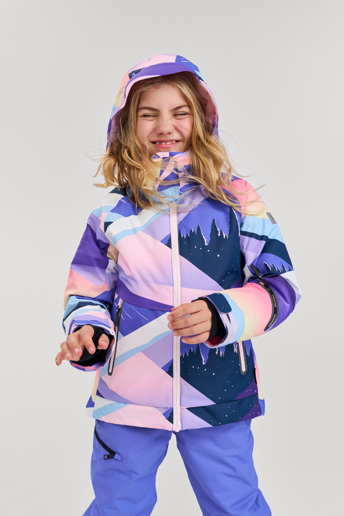 REIMA TEC Kinder Skijacke / Winterjacke Posio 5100076C violett 5664

