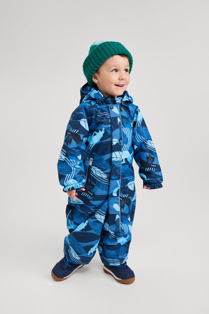 REIMA TEC Kinder Winteroverall / Skianzug Puhuri blau 5100116A 6983