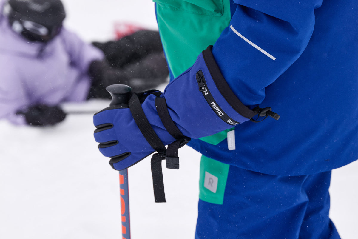 REIMA TEC Kinder Winterhandschuhe / Fingerhandschuhe Skimba 5300054A/B blau 6900