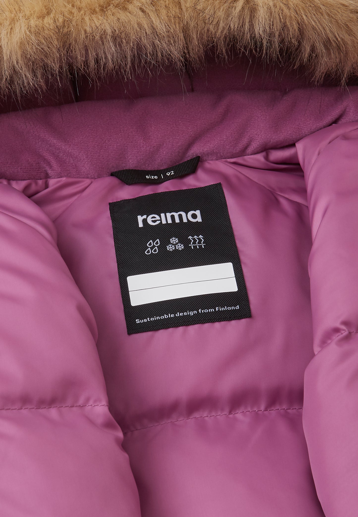 REIMA TEC Winteroverall/Skianzug <br> Aapua <br>Gr. 74 bis 92<br>echte Daunen-Füllung, extra warm<br> Po-Bereich extra dick isoliert<br> auch ohne Kunst-Pelz tragbar<br> abnehmbare Fuss-Schlaufen<br> WS >12'000 mm