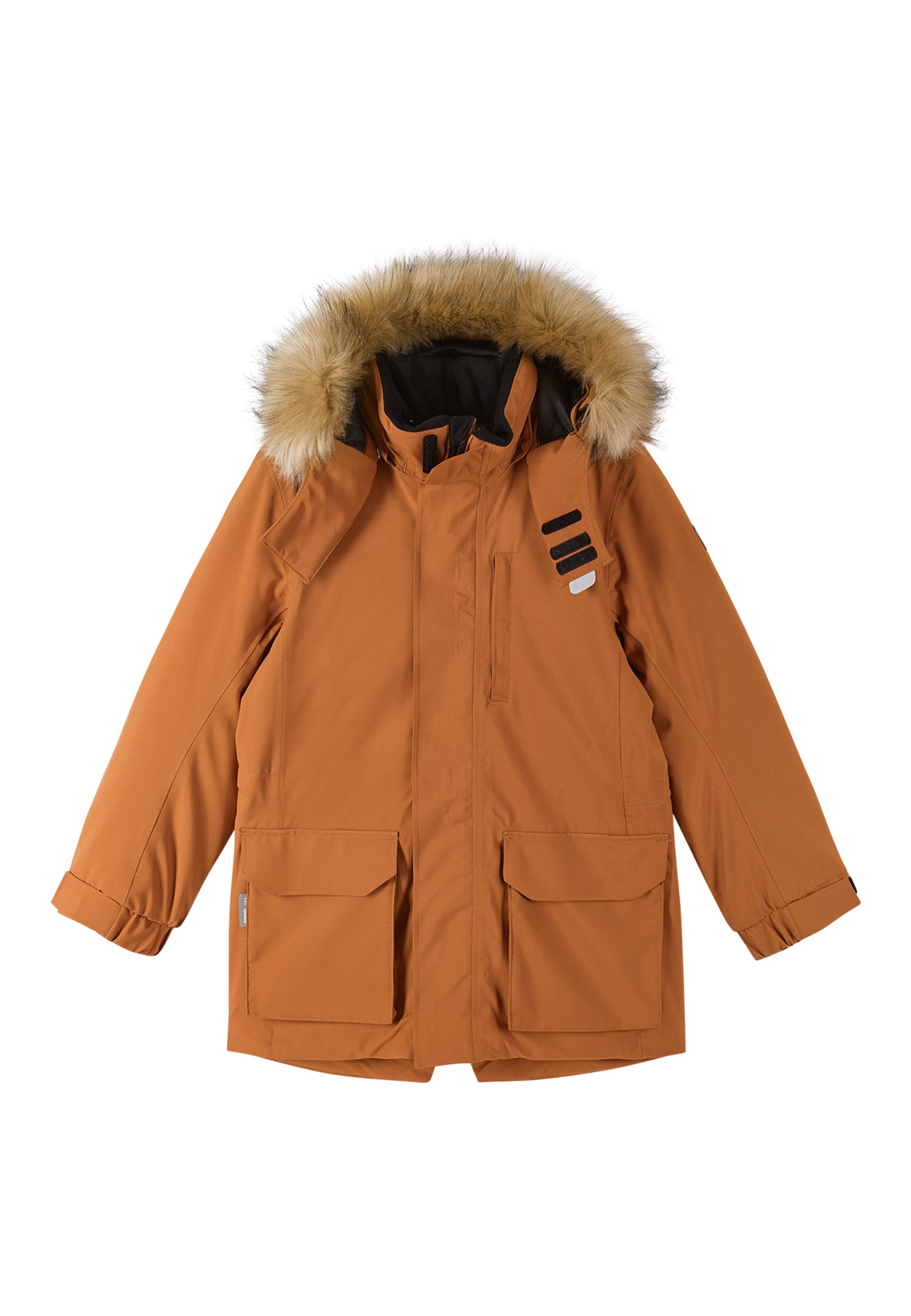 REIMA TEC warme Kinder Winterjacke / Winterparka Ajaton braun 5100360A 1490