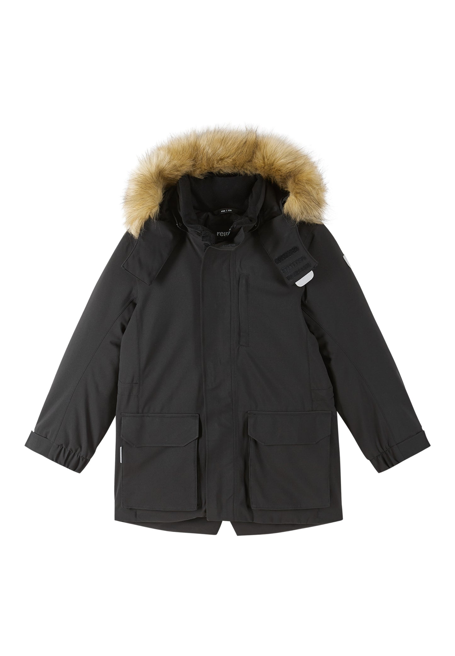 REIMA TEC warme Kinder Winterjacke / Winterparka Ajaton schwarz 5100360A 9990