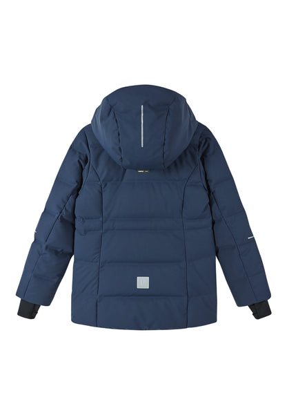 REIMA TEC warme Daunen-Skijacke/Winterjacke <br> Aligas <br>Gr. 158<br> echte zertifizierte Daune, waschbar<br> Schneefang & verstellbare Ärmelbündchen mit Lycraeinsätzen mit Daumenloch<br> funktionelle Details <br> WS 10'000 mm