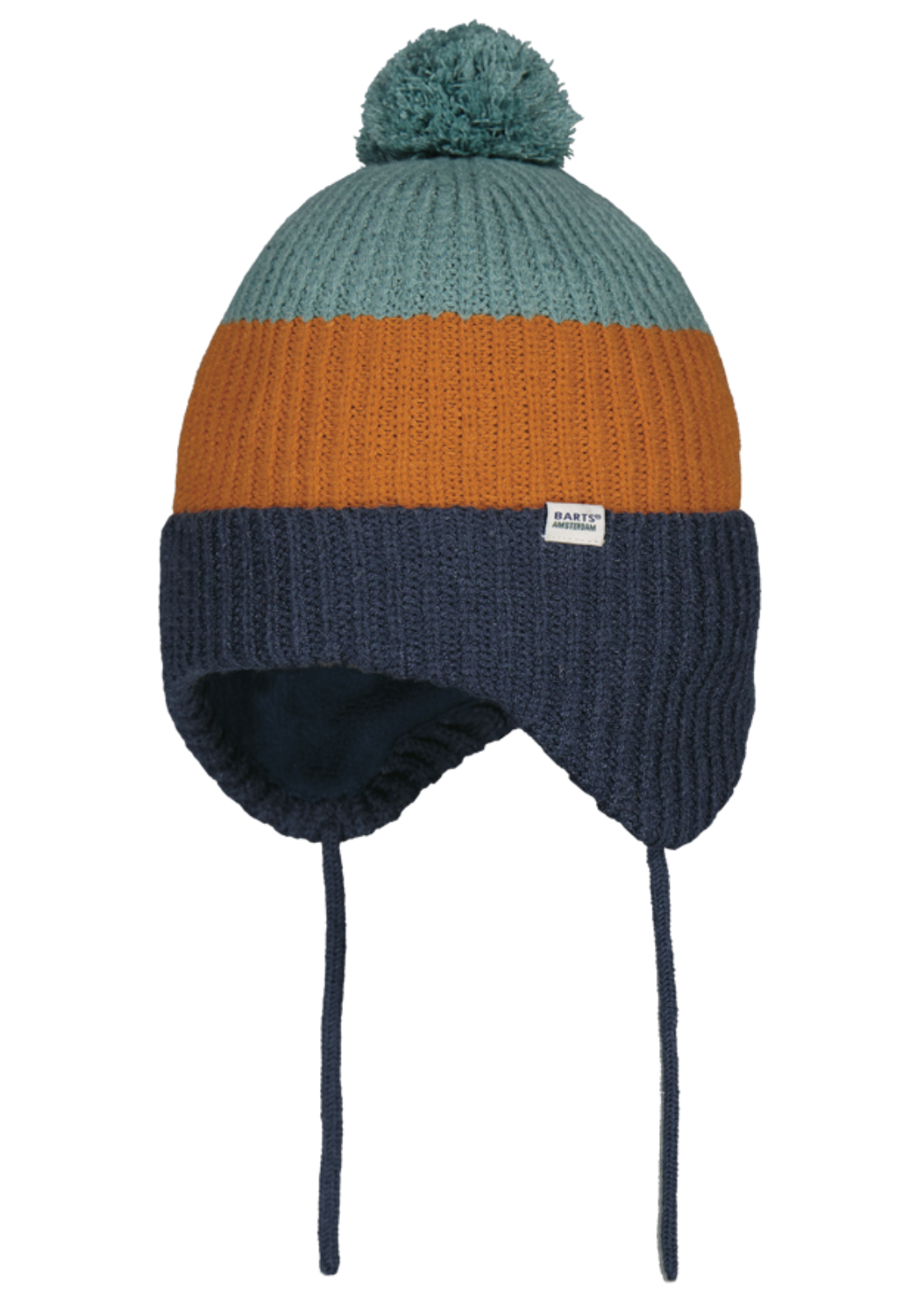 Barts Kinder Wintermütze Chinty Earflap 4285 braun/blau