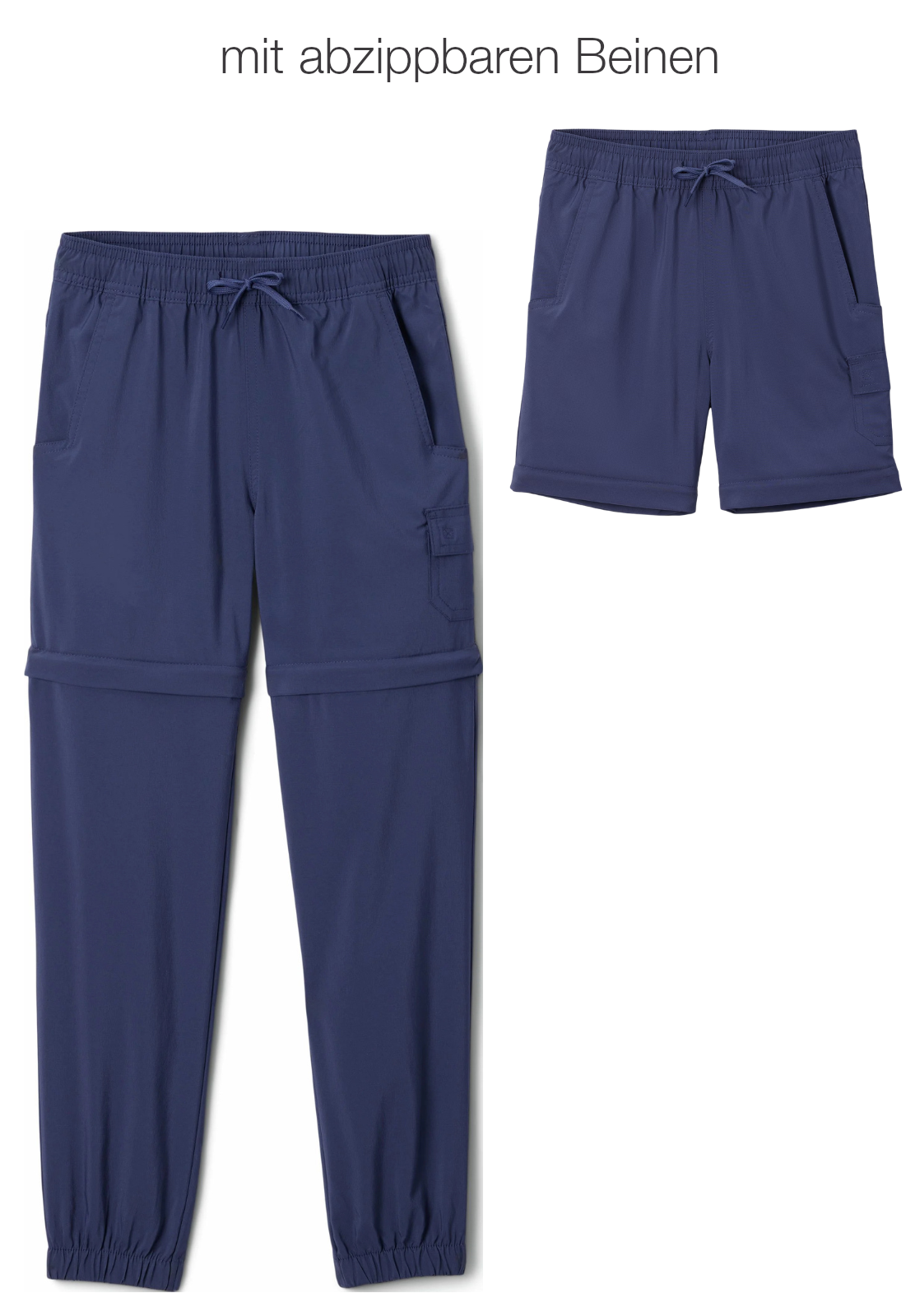 Columbia Kinder Wanderhose / Trekkinghose Zip-Off-Hose Silver-Ridge Utility Noctural blau 2070611-466