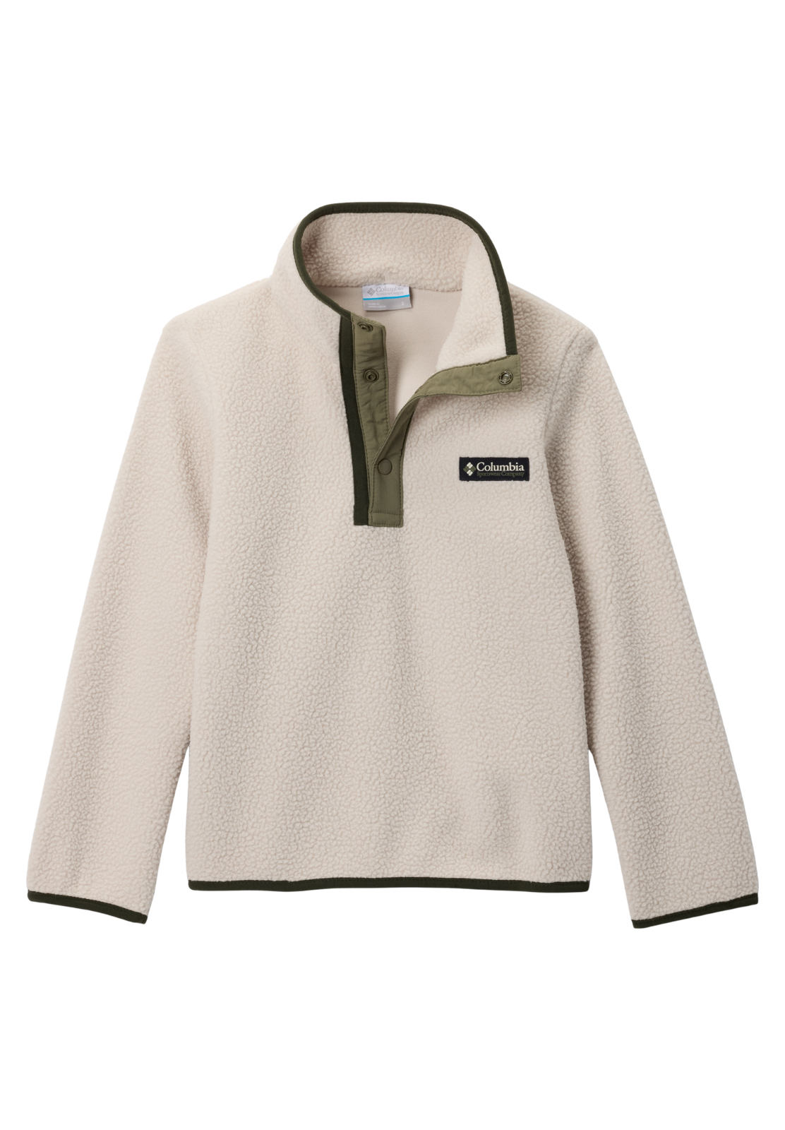 COLUMBIA Kinder Fleeceshirt Helvetia II Half Snap 2087831-278 dark stone weiss