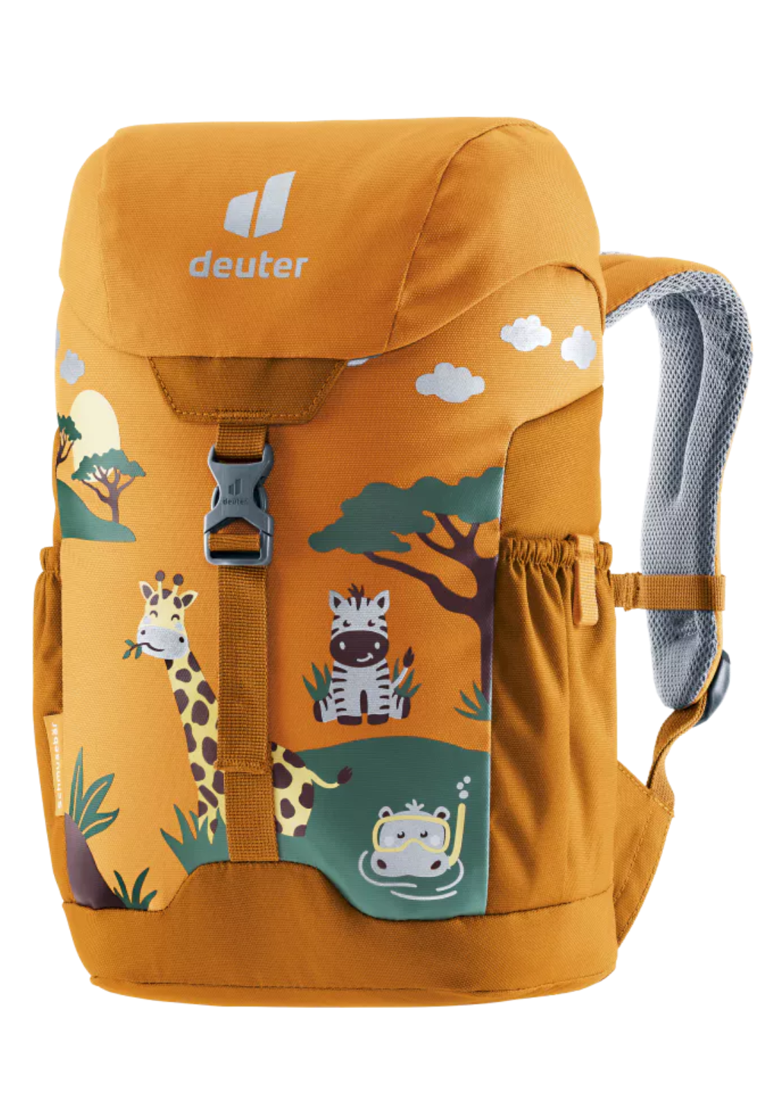 Deuter Kinder Rucksack Schmusebär 8L 3610121DE 9908 amber maple gelb safari zootiere