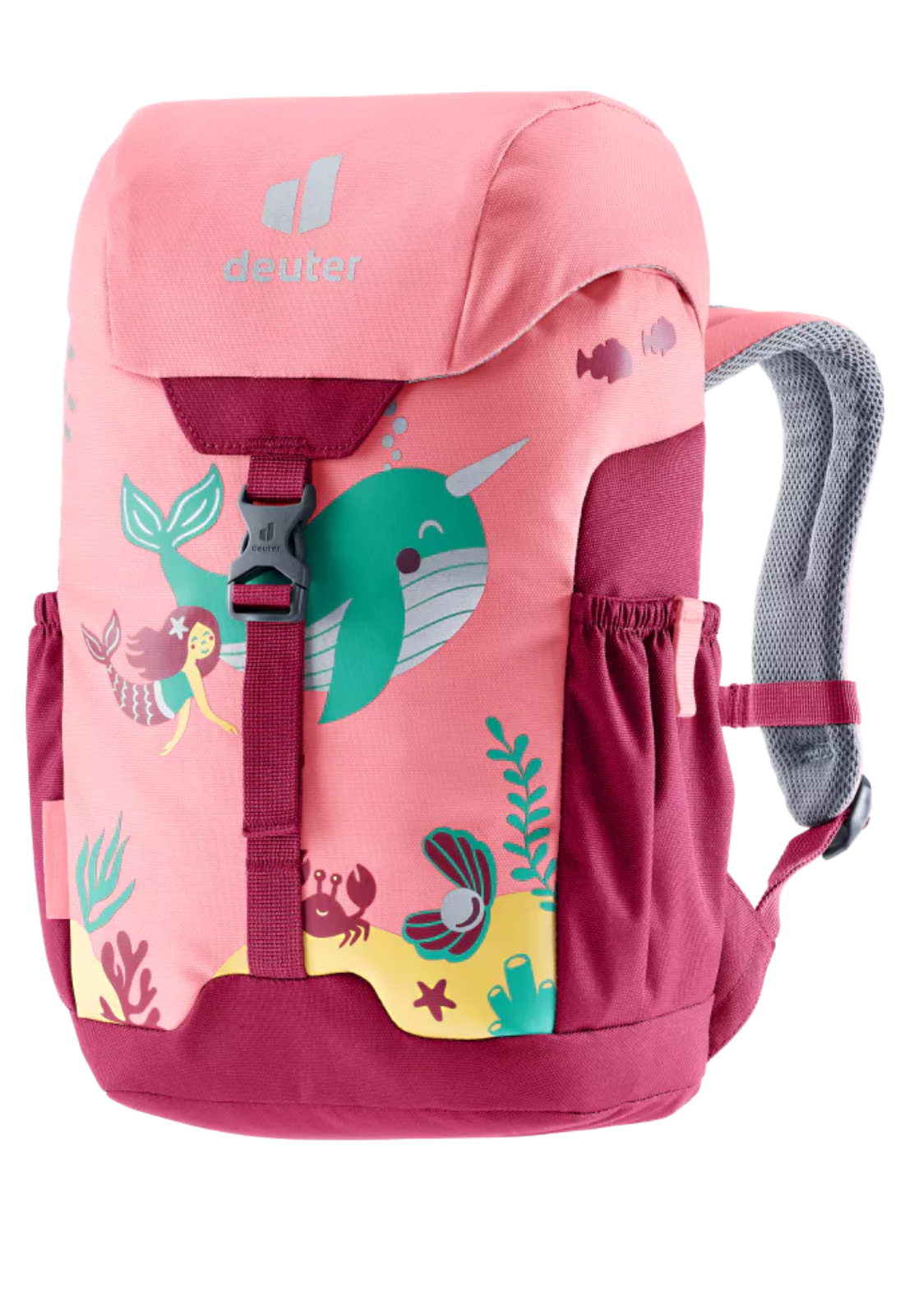 Deuter Kinder Rucksack Schmusebär 8L 3610121DE 5112 blossom raspberry pink Wal Meerjungfrau