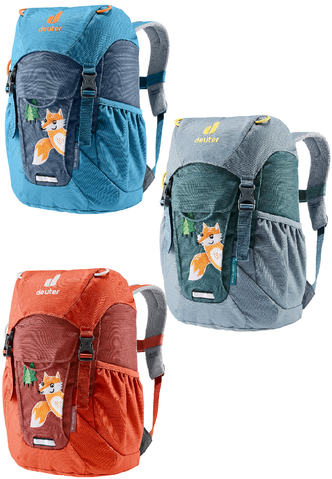 DEUTER Kinder-Rucksack <br> Waldfuchs 10L<br> bequem & leicht<br> mit Brustgurt und herausnehmbarem Sitzkissen<br> ab ca. 3.5 Jahren 24-30cm Rückenlänge