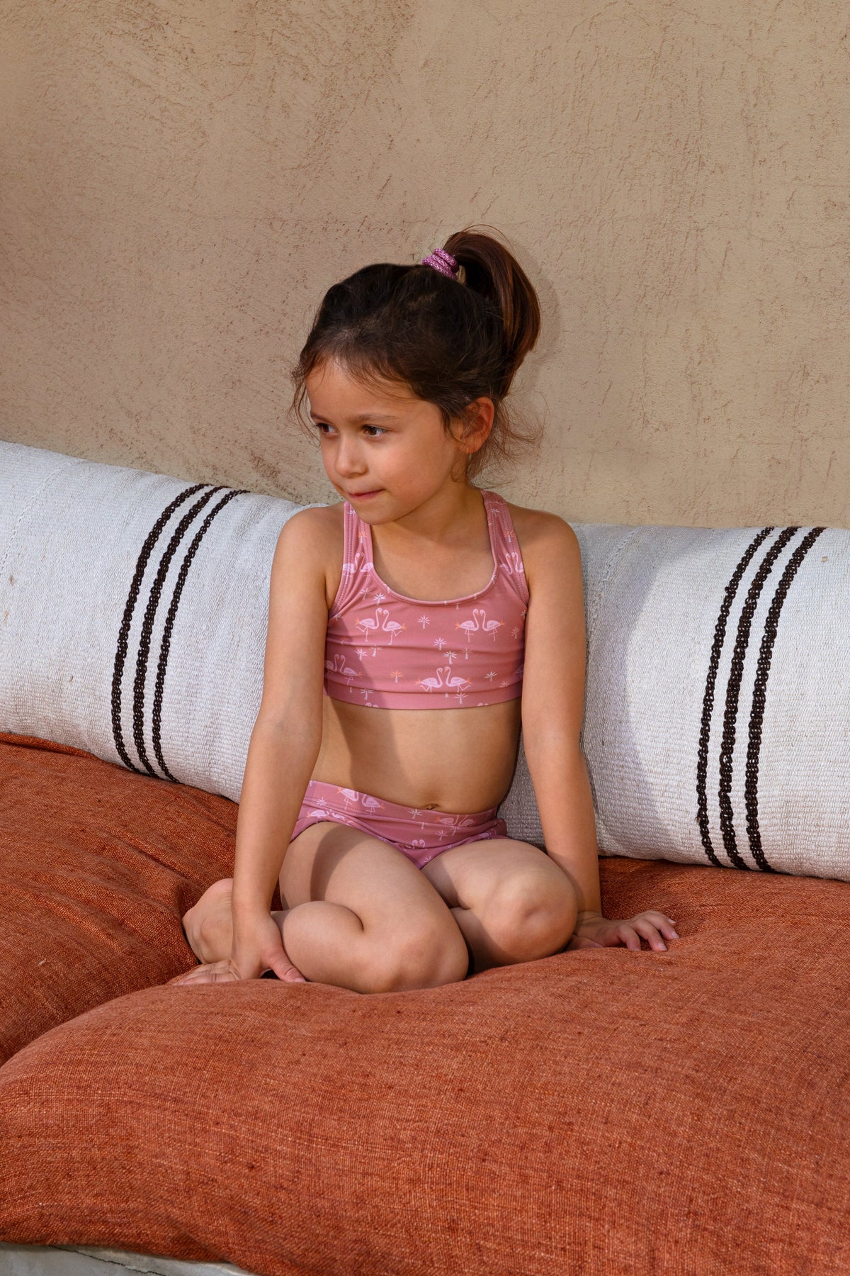 FRESK Kinder Bikini mit UV-Schutz rosa Flamingo