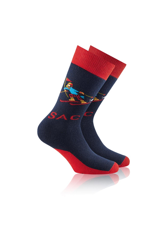 ROHNER Kinder Skisocken / Sportsocken Globi rot