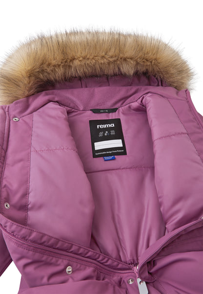 REIMA TEC Winteroverall/Skianzug<br> Gotland <br>Gr. 86, 92, 98<br> Po-Bereich extra dick isoliert<br> auch ohne Kunst-Pelz tragbar<br> abnehmbare Fuss-Schlaufen<br> WS >12'000 mm