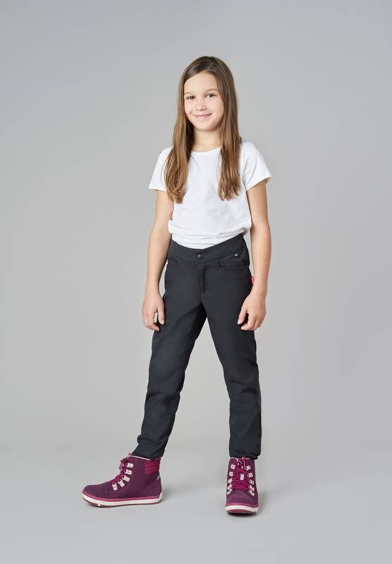 REIMA gefütterte Kinder Softshellhose Idea schwarz 5100015A 9990