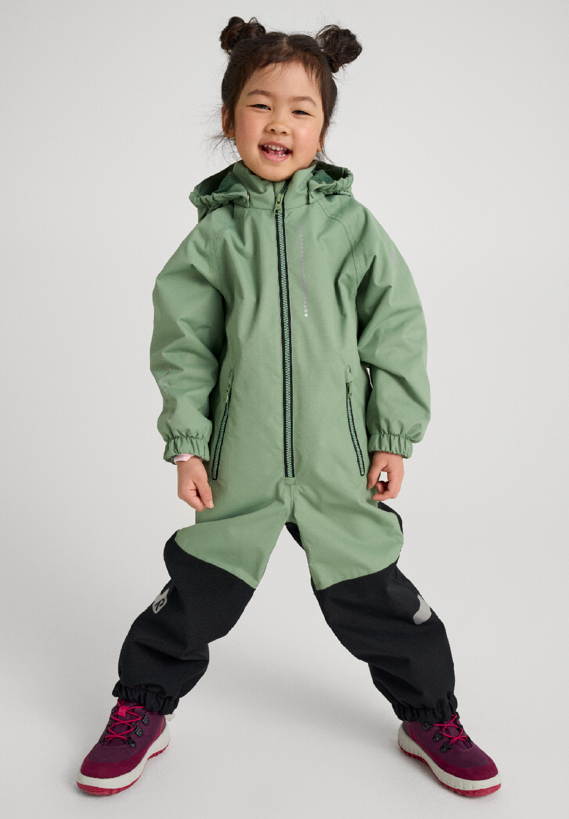 REIMA TEC Kinder Regenoverall / Übergangsoverall Kapelli grün 5100179A 8680