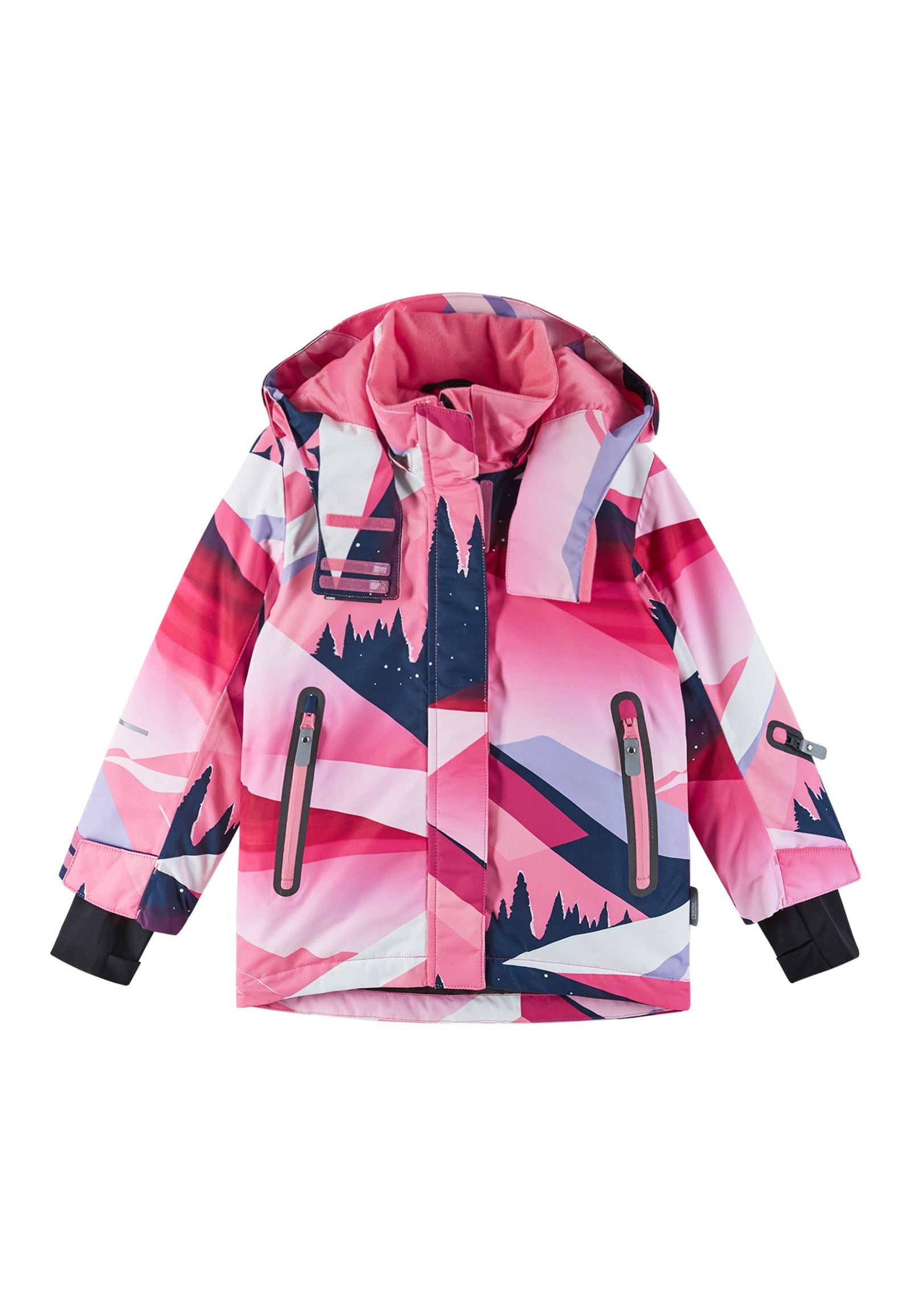 REIMA TEC Kinder Skijacke / Winterjacke Kiiruna 5100084A 3315 rosa gemustert