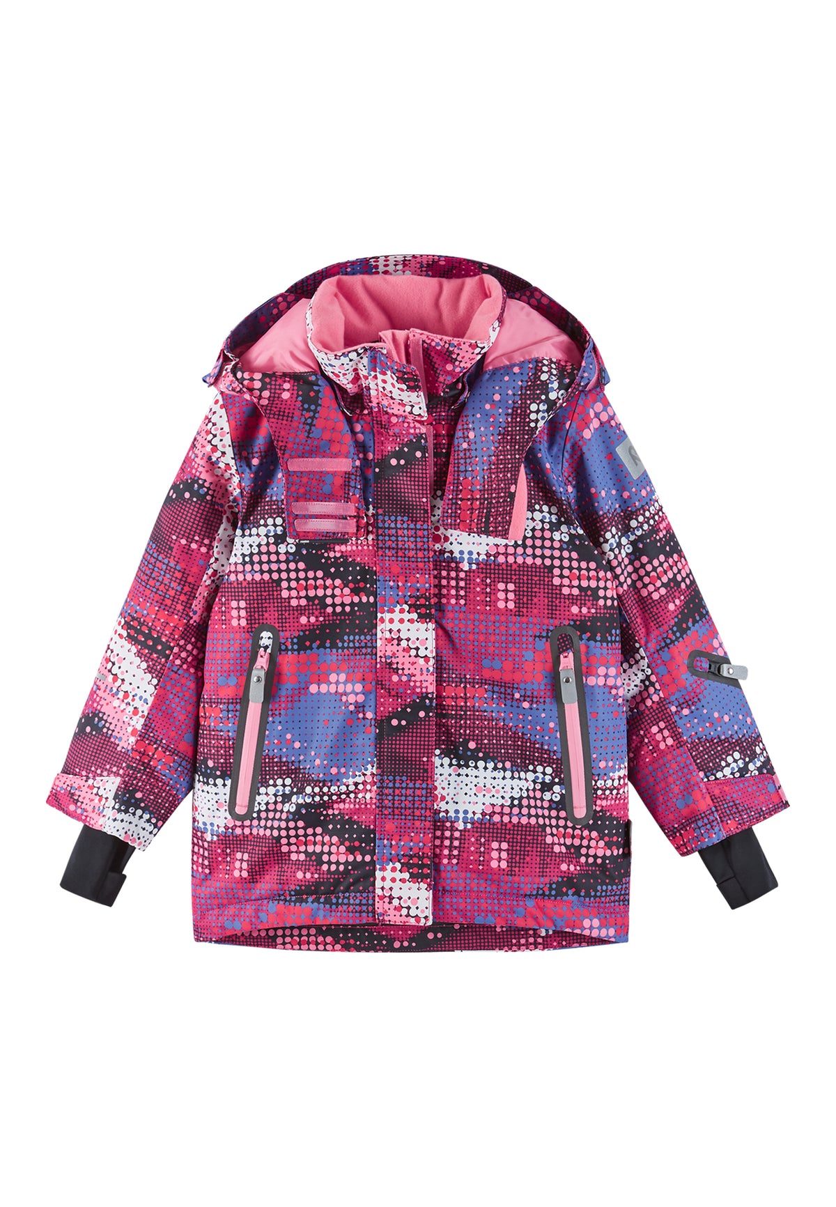 REIMA TEC Kinder Skijacke / Winterjacke Kiiruna 5100084B pink gepunktet 4824