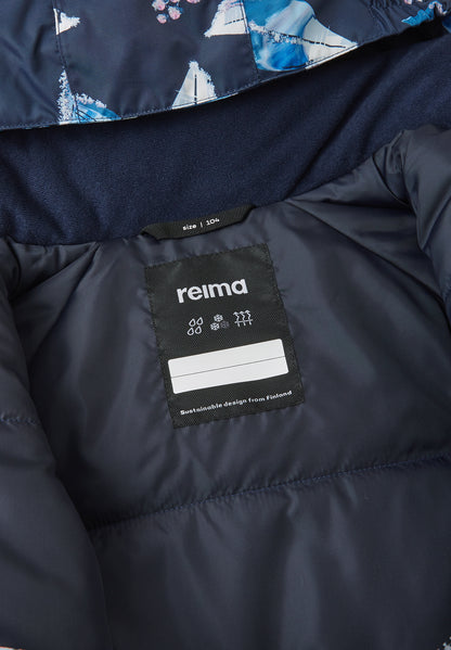 REIMA TEC+ Winteroverall/Skianzug <br>Kurikka <br>Gr. 104, 110, 116, 128, 134, 140 <br>extra robuster Po- und Knie/Schienbeinbereich <br>abnehmbare Fuss-Schlaufen <br>WS 10'000 mm