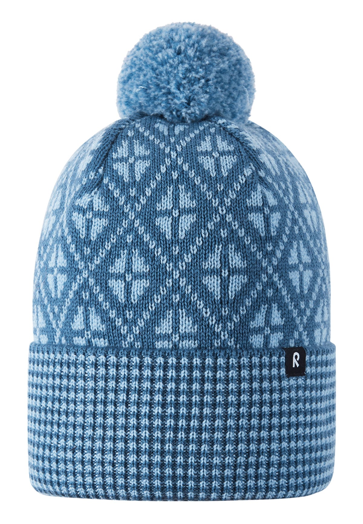 Reima Kinder Wintermütze aus Merinowolle Kuurassa blau 5300216B 67A1