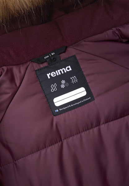 REIMA TEC Winteroverall/Skianzug <br>Lappi <br>Gr. 80 bis 98<br> Po-Bereich extra dick isoliert<br> Taille regulierbar<br> Kunst-Pelz abnehmbar<br> abnehmbare Fuss-Schlaufen<br> WS 15'000 mm