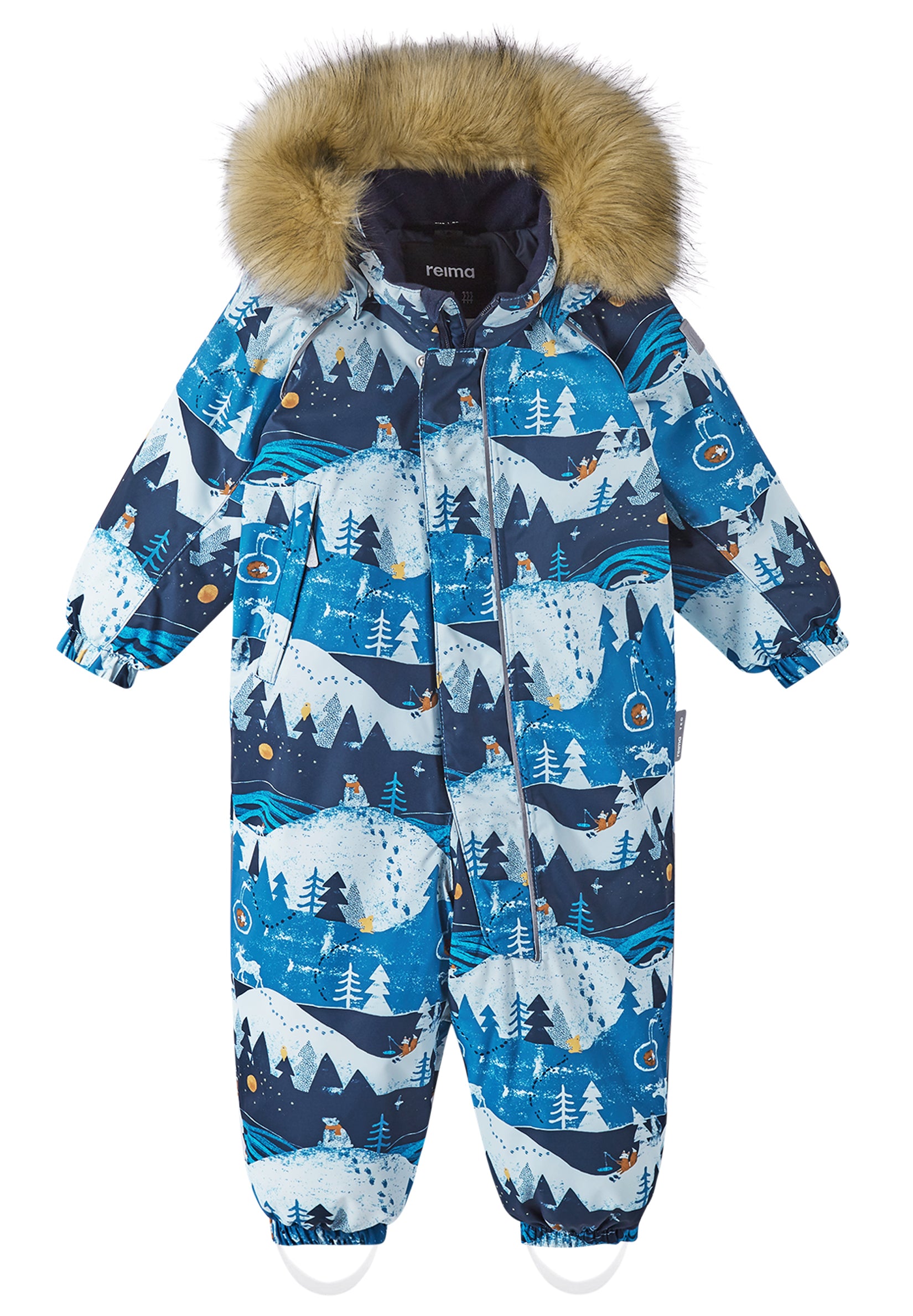 REIMA TEC Kinder Winteroverall / Skianzug Lappi blau 5100129A 6983