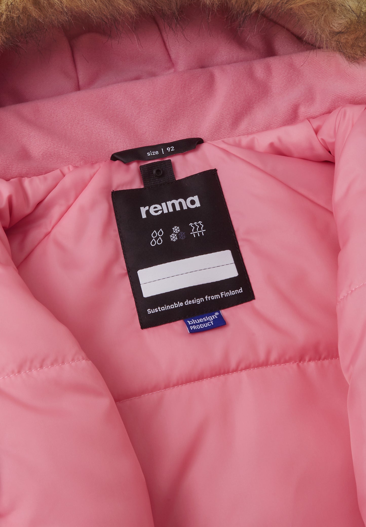 REIMA TEC Winteroverall/Skianzug <br>Lappi <br>Gr. 80 bis 98<br> Po-Bereich extra dick isoliert<br> Taille regulierbar<br> Kunst-Pelz abnehmbar<br> abnehmbare Fuss-Schlaufen<br> WS 15'000 mm