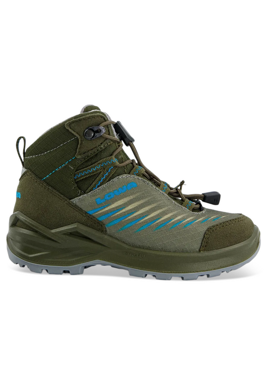 Lowa Kinder Wanderschuhe / Trekkingschuh Zirrox grün GTX MID JR. 641129