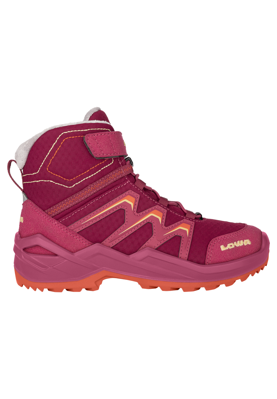 Lowa warmer, wasserdichter Kinder Winterstiefel Maddox warm GTX HI Jr. pink