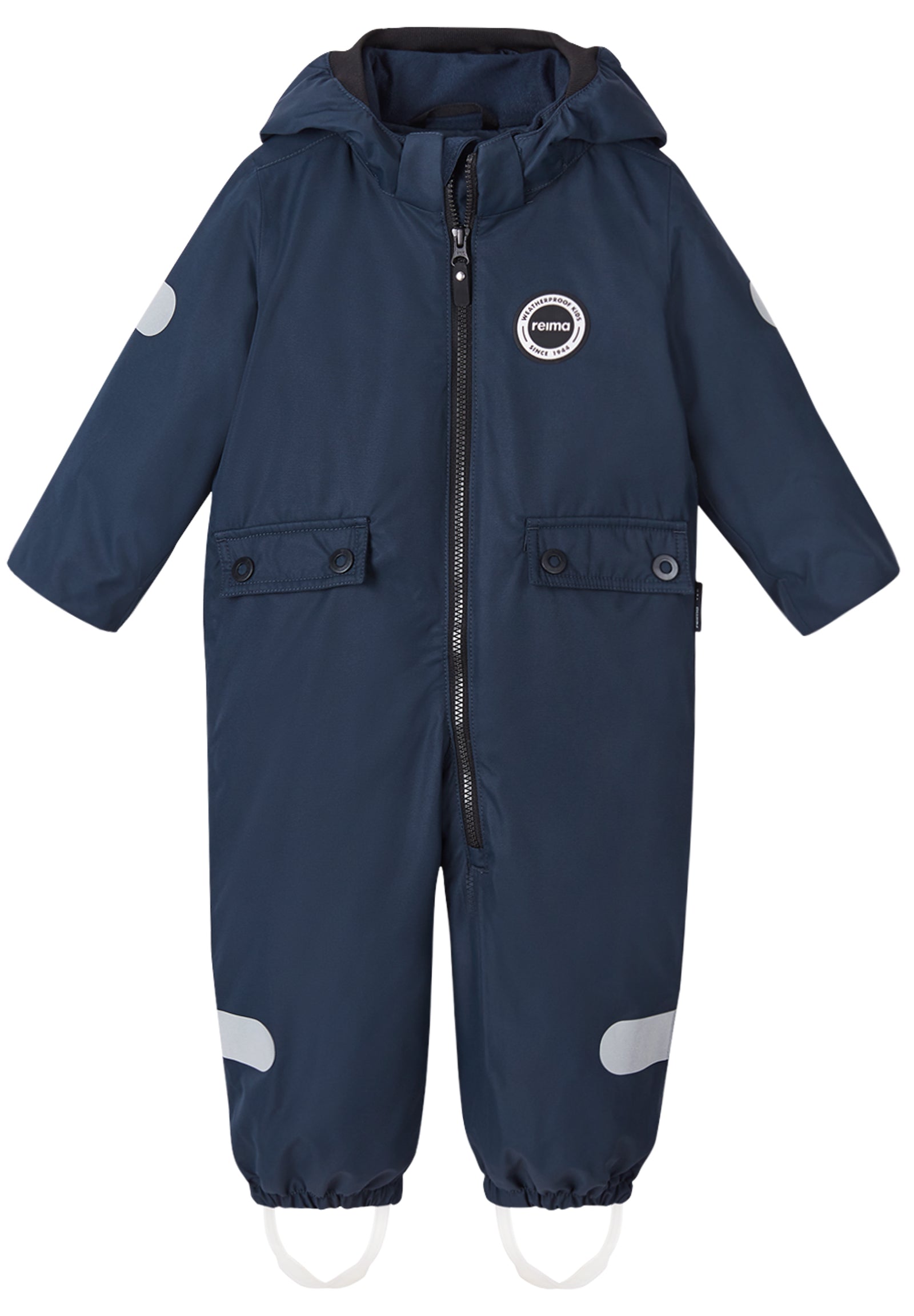 REIMA TEC gefütterter Kinder Übergangs- und Regenoverall Marte Mid 6980 blau
