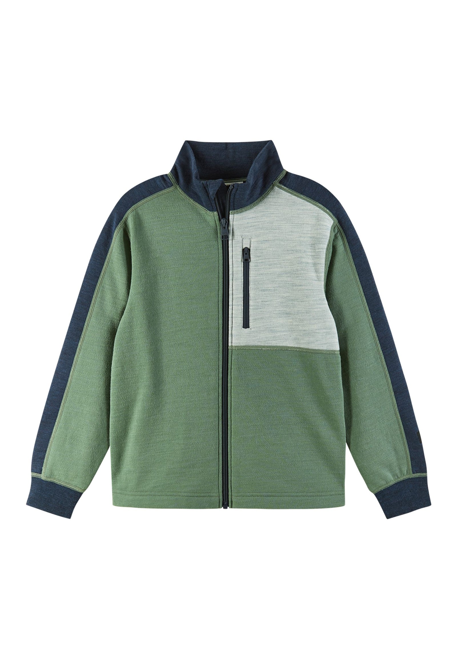 REIMA Kinder Fleecejacke Merino / Merinojacke  Merin 5200388B 868A grün