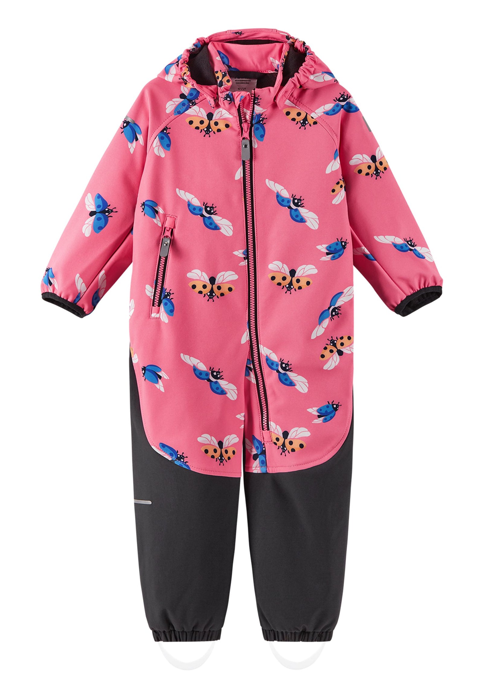 REIMA Kinder Softshell Overall Anzug Mjosa 5100006D 3316 rosa