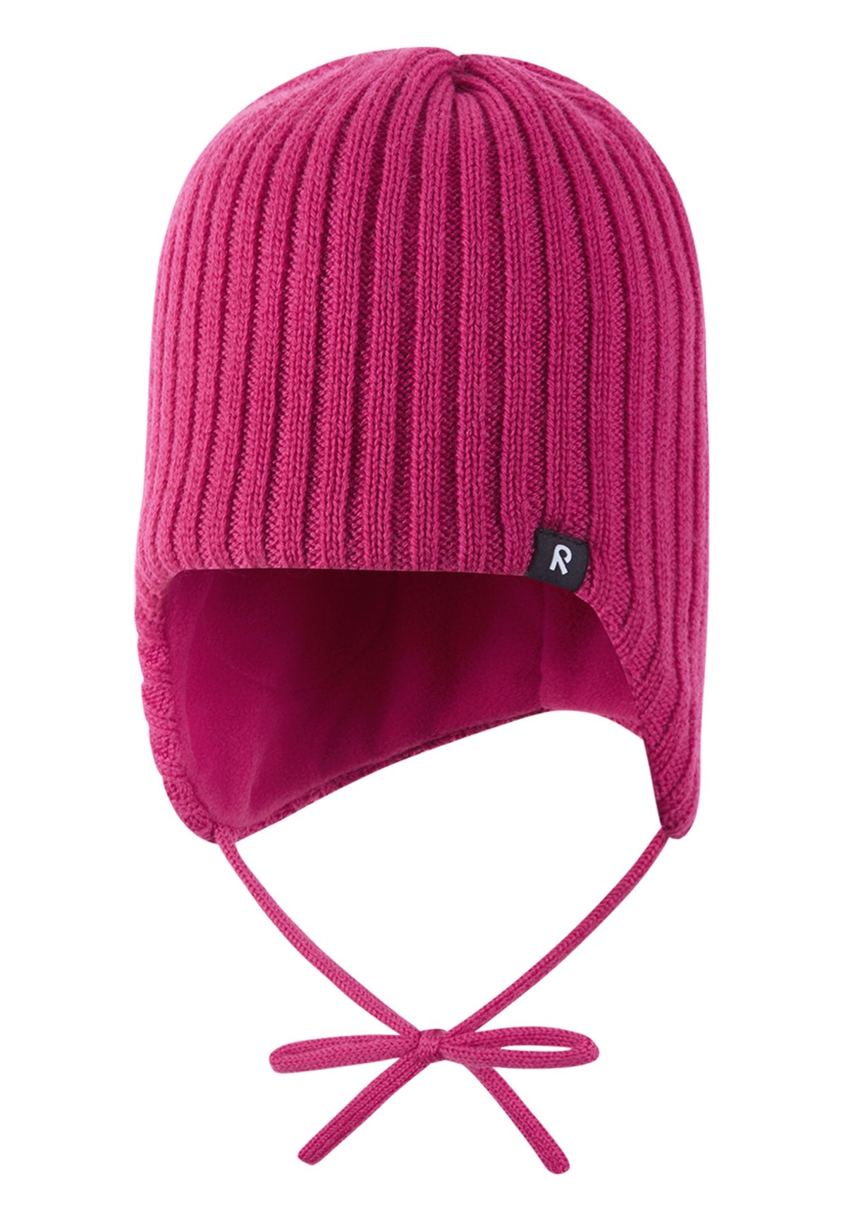 Reima Kinder Wintermütze aus Merinowolle mit Bändel zum Binden Myssytys 5300324A 4820 pink