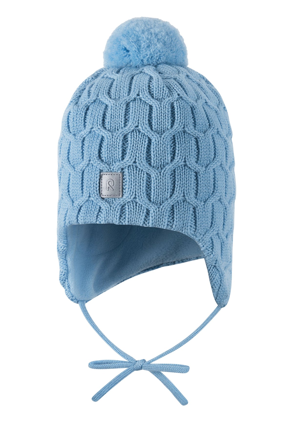 Reima Kinder Wintermütze aus Merinowolle mit Bändel zum Binden Nunavut hellblau 5300065B 6300