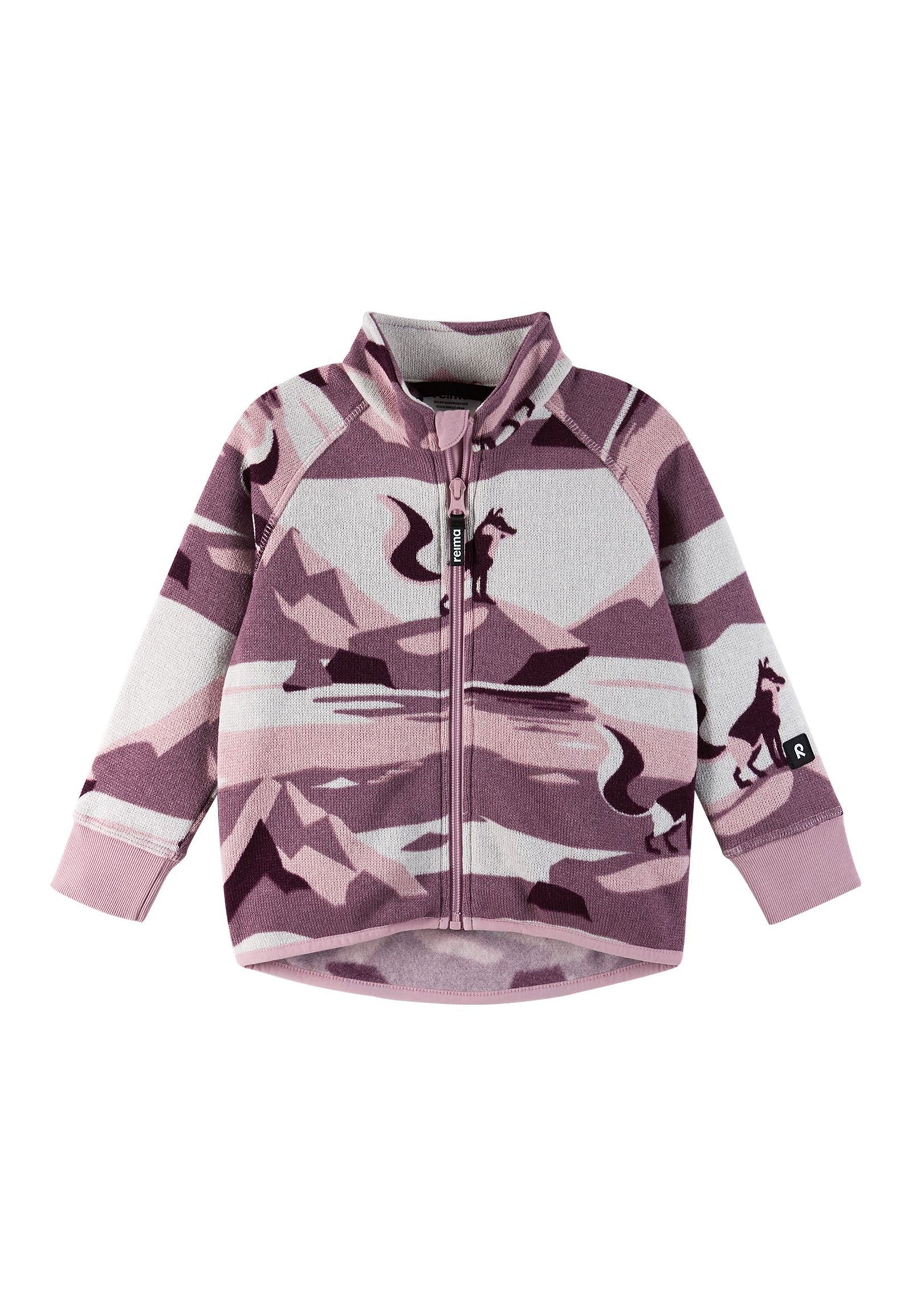REIMA Kinder Fleecejacke / Faserpelz Ornament 5200043A violett 4961
