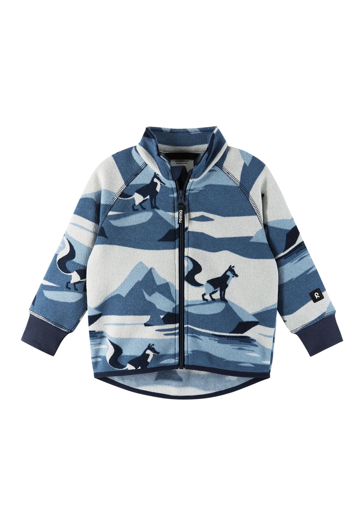 REIMA Kinder Fleecejacke / Faserpelz Ornament 5200043A 6981 blau
