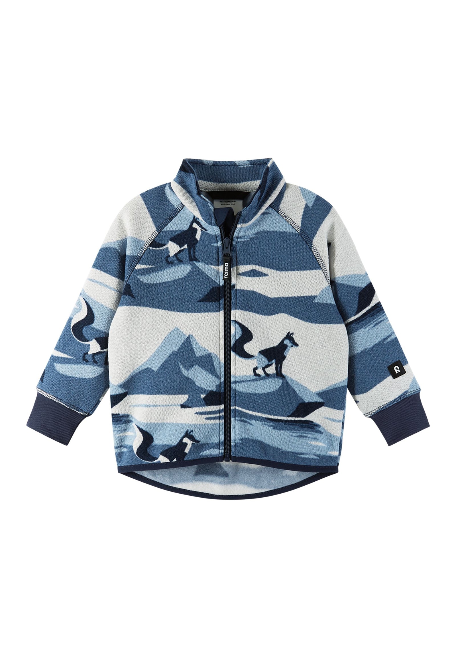 REIMA Kinder Fleecejacke / Faserpelz Ornament 5200043A 6981 blau
