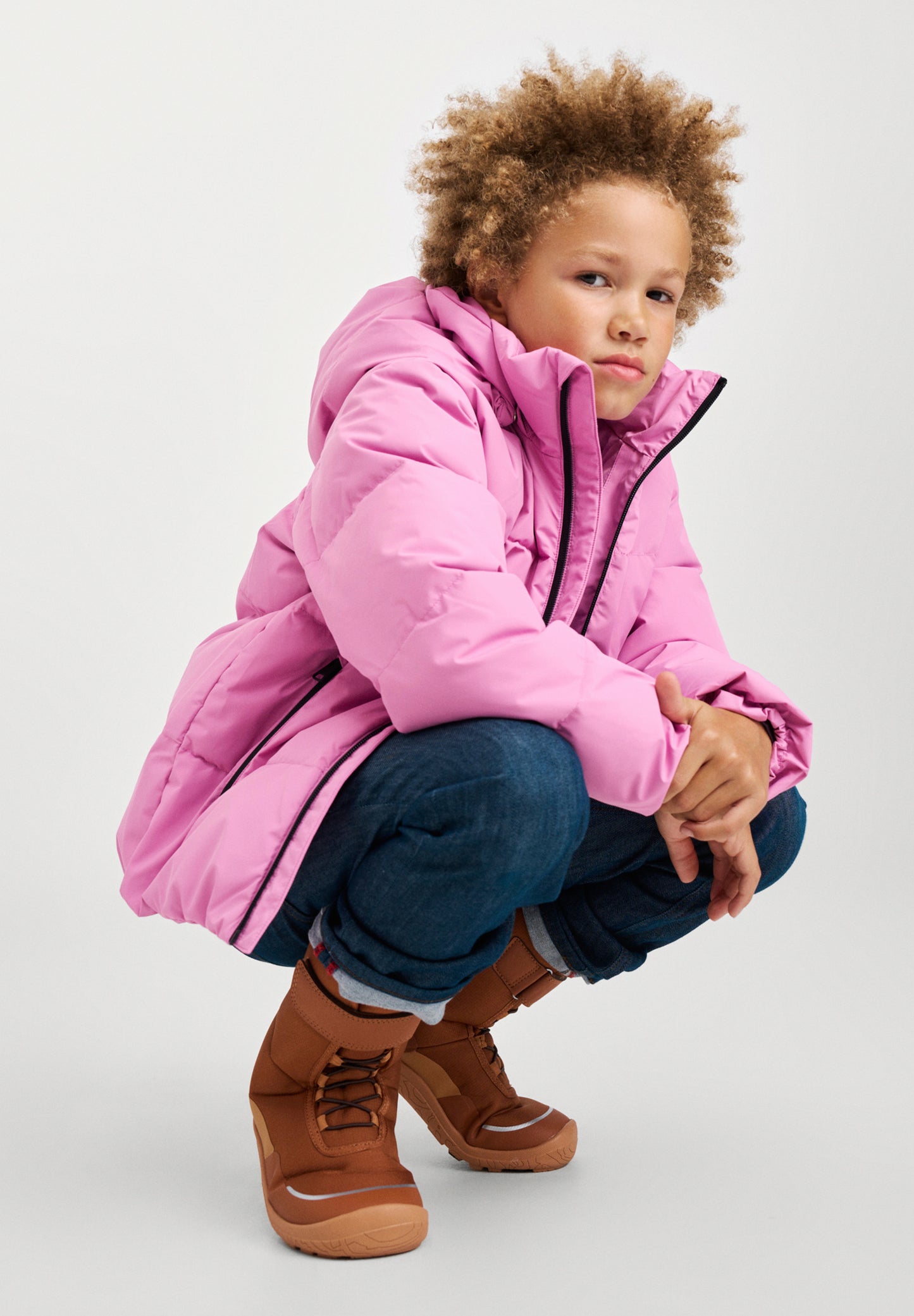 REIMA warme Kinder Daunenjacke Paimio pink 5100282A 4350