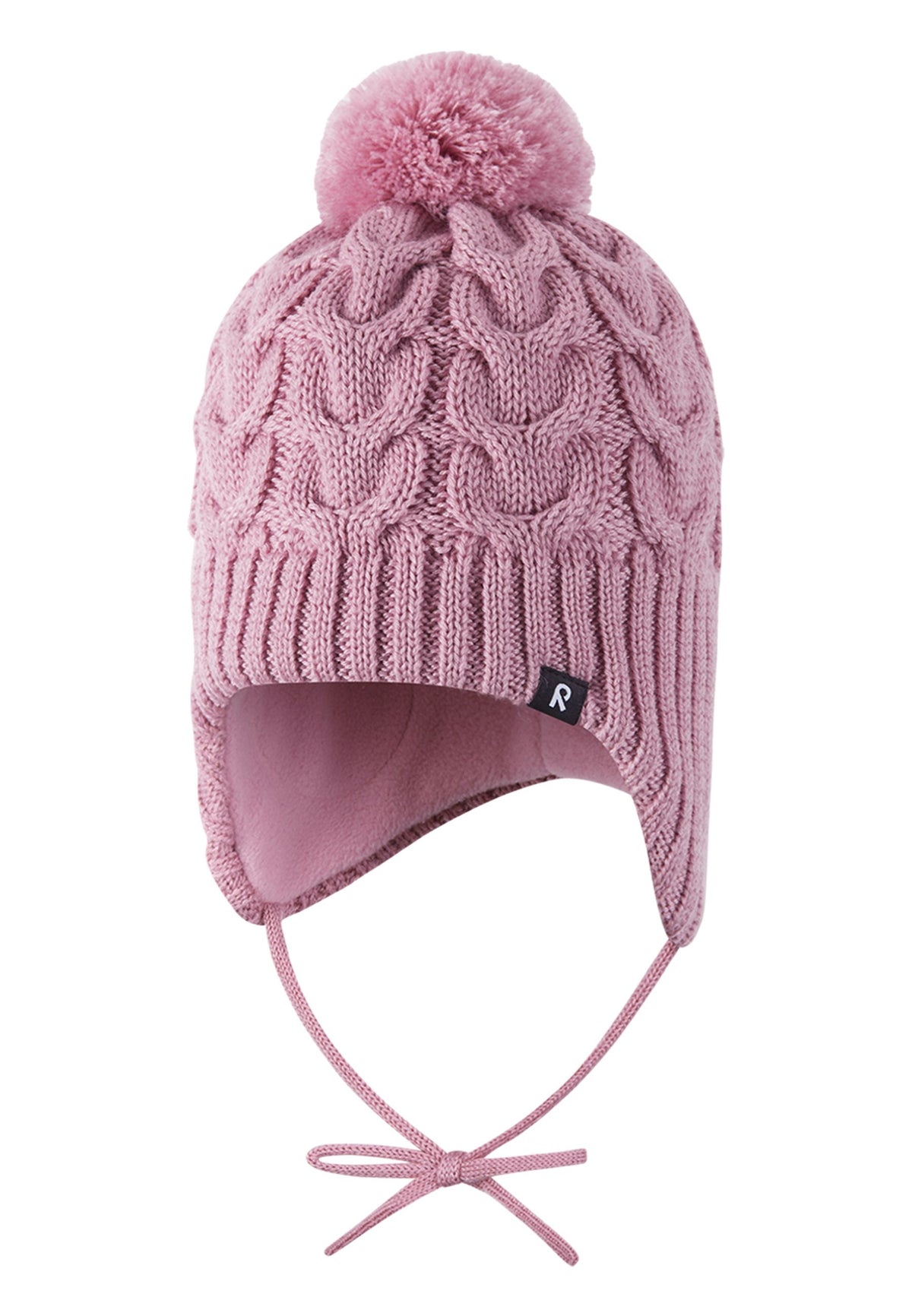 Reima Kinder Wintermütze aus Merinowollmix mit Bändel zum Binden Paljakka  5300035C 4500 rosa
