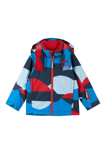 REIMA TEC Kinder Skijacke / Winterjacke Palsi blau/rot 5100356B 6596