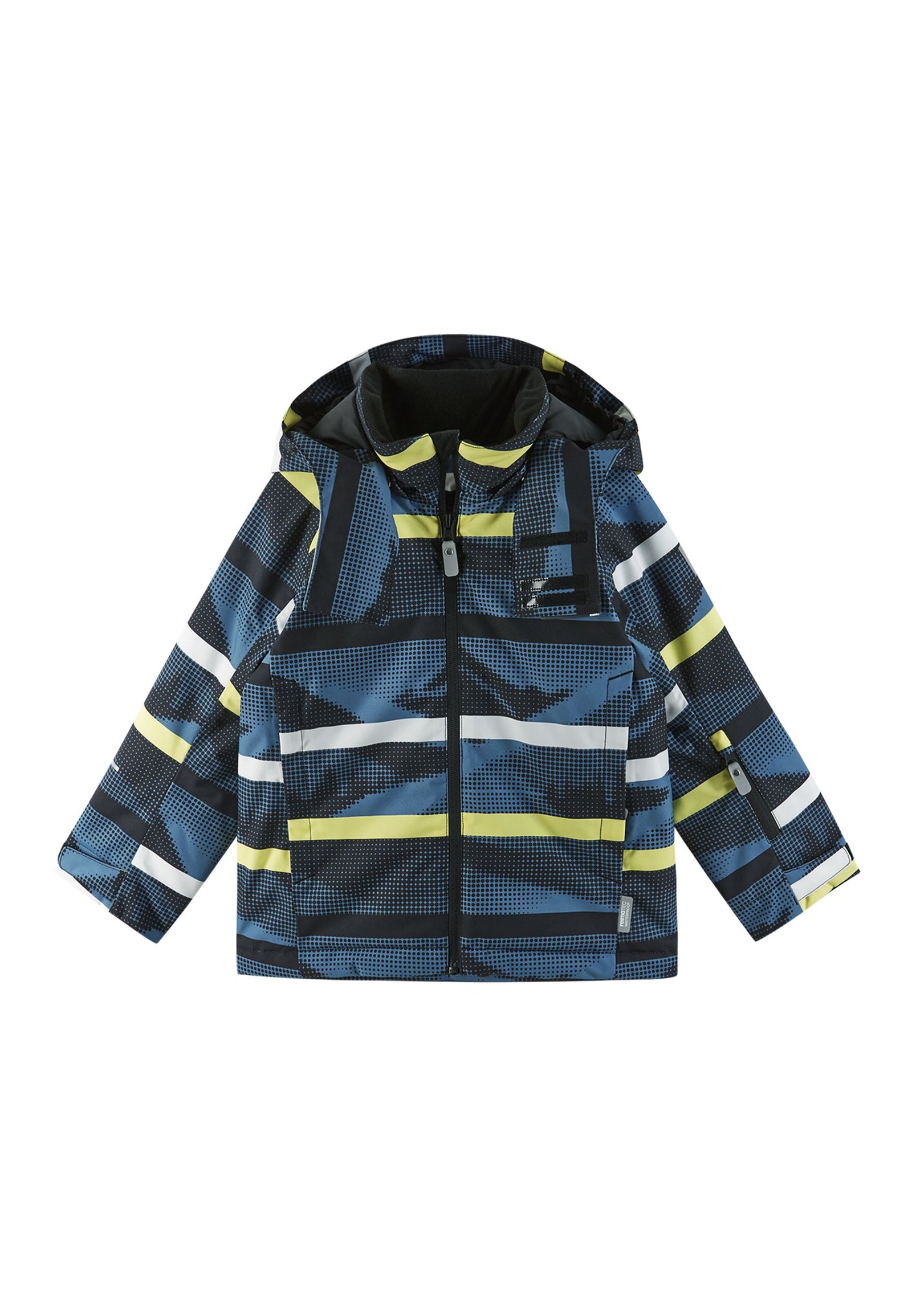 REIMA TEC Kinder Skijacke / Winterjacke Palsi 5100356B blau-gelb 67A3
