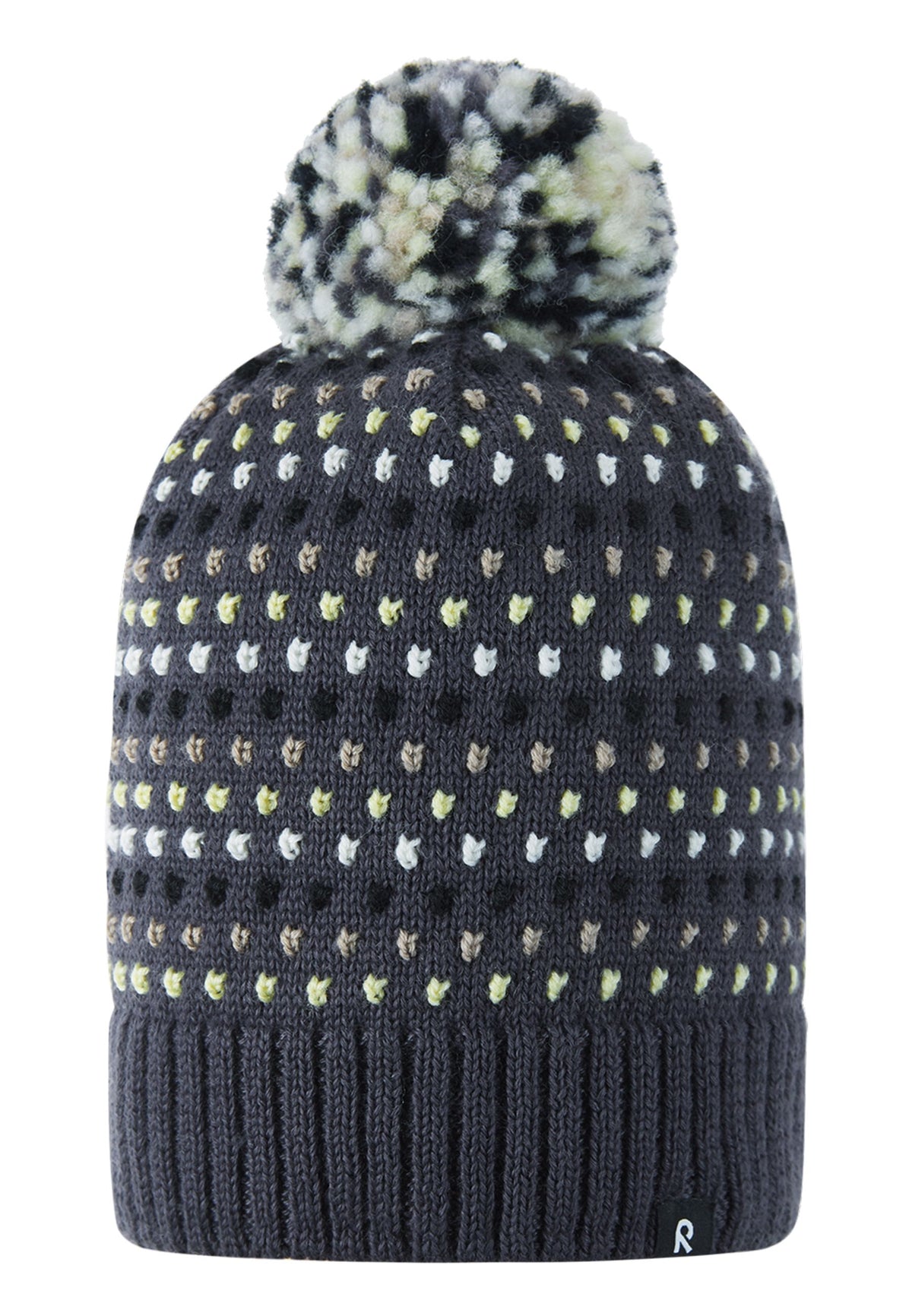 Reima Kinder Wintermütze aus Wollmix Pampula 5300234B 9781 schwarz