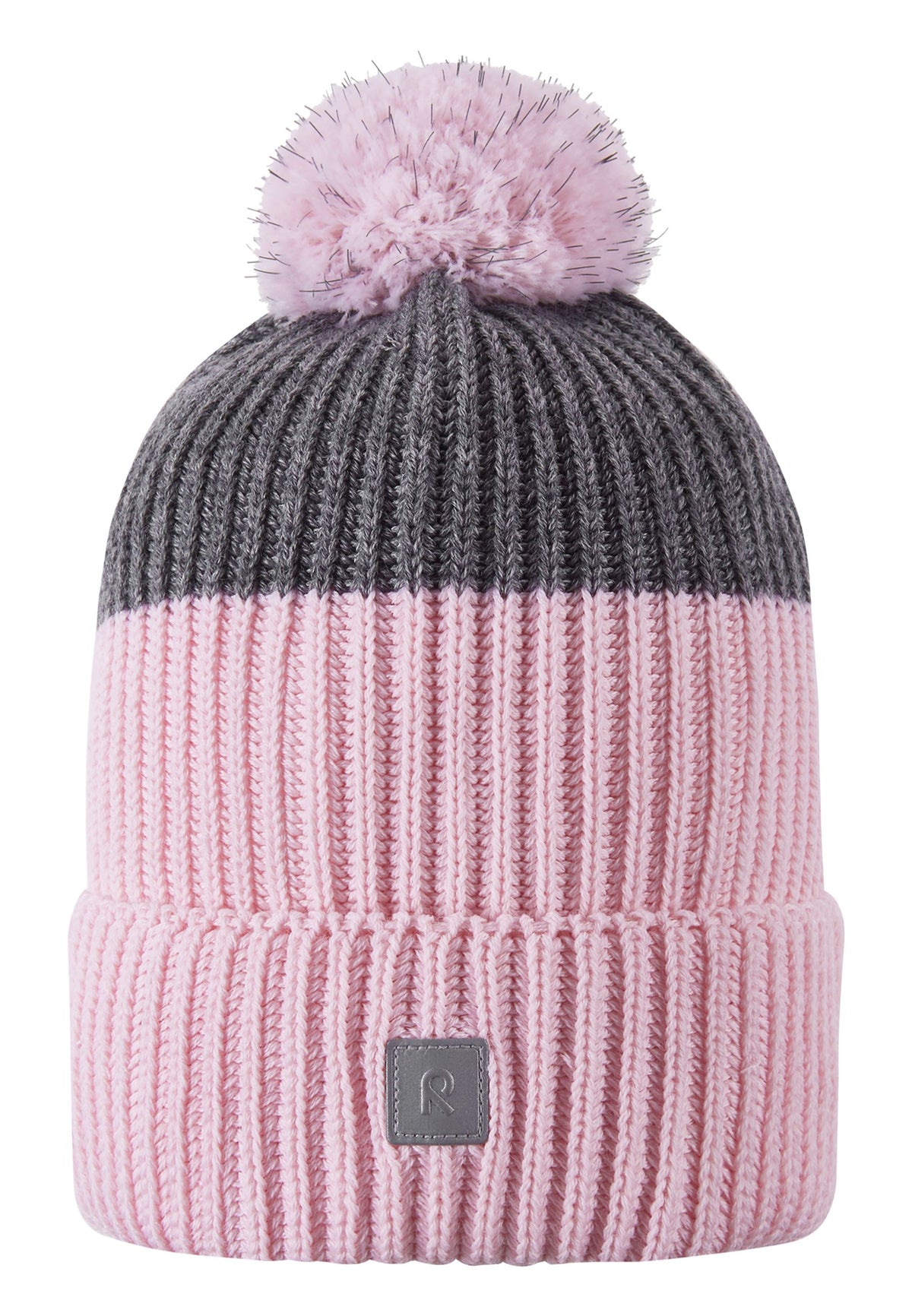 Reima reflektierende Mütze aus Woll-Mix Pilke 5300085C rosa/grau 4011