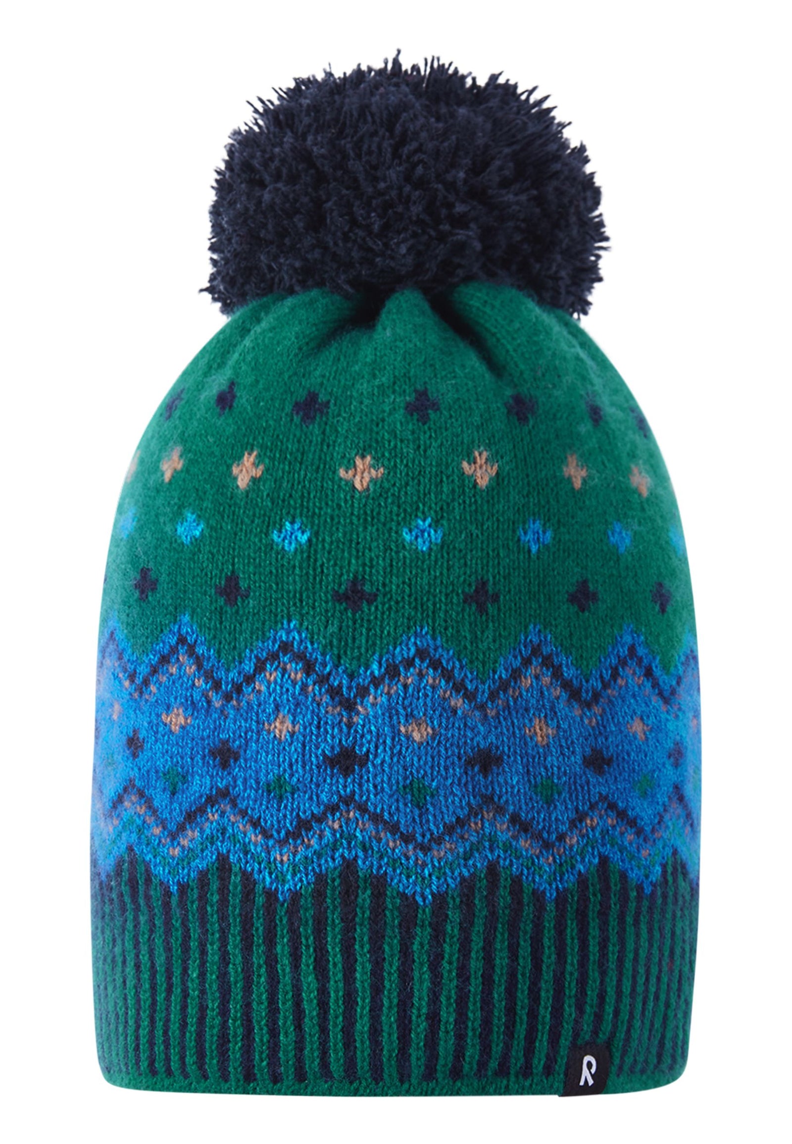 Reima Kinder Wintermütze Pohjoinen 5300021C 6981 grün-dunkelblau