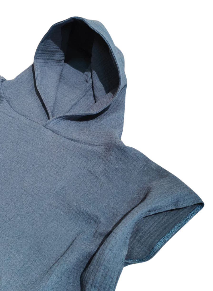 Musselin Bade-Poncho