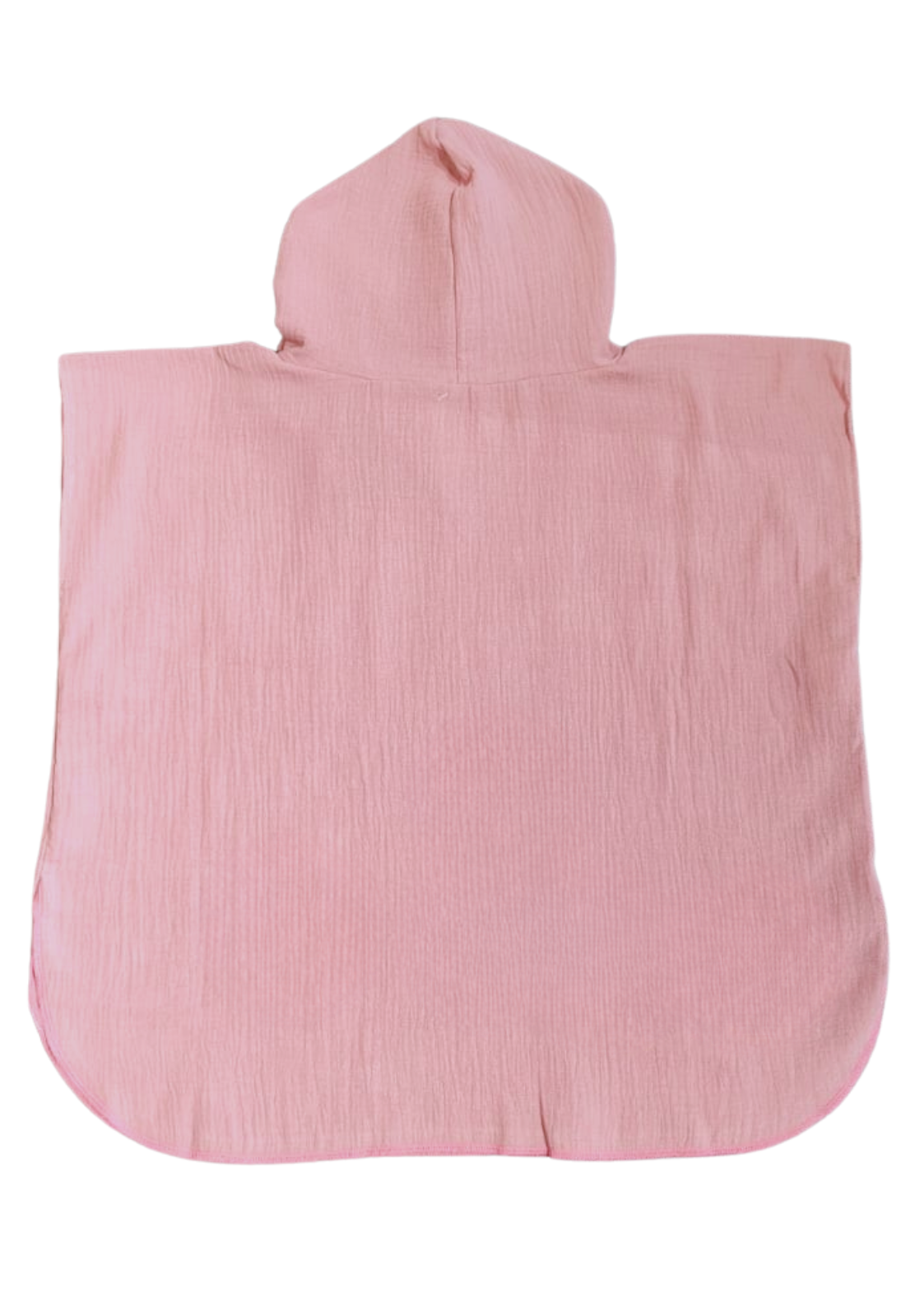 dünner Kinder Bade-Poncho / Cape / Badetuch aus Musselinstoff beerenpink