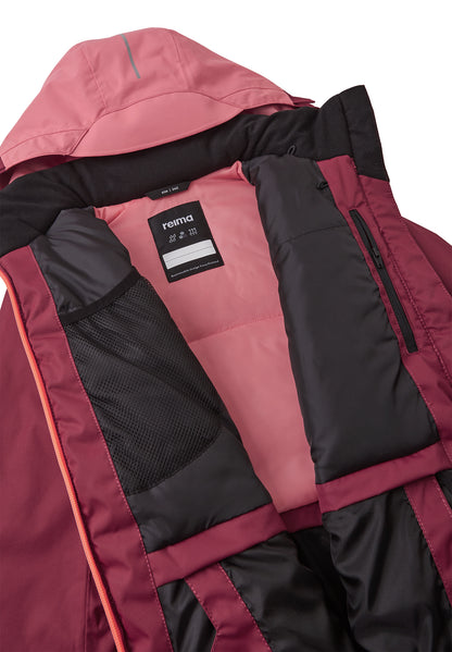 REIMA TEC Skijacke/Winterjacke AKTIONSFARBE <br>Posio <br>Gr. 104, 128, 134<br> Schneefang, verstellbare Ärmelbündchen mit Lycraeinsätzen<br> wasserabweisende Taschen- und Front-Reissverschlüsse<br> WS 12'000 mm