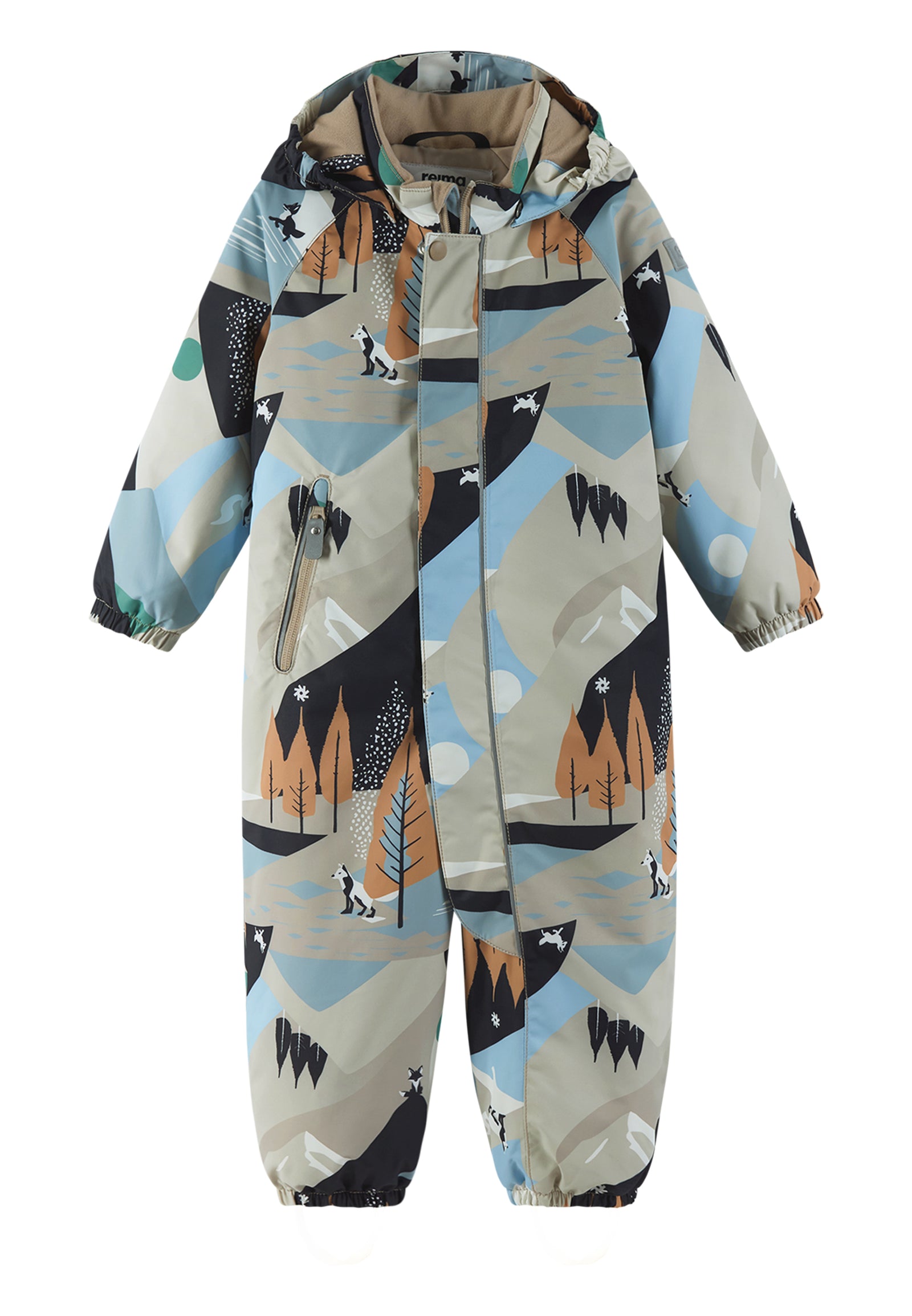 REIMA TEC Kinder Winteroverall / Skianzug Puhuri beige 5100116B 0761