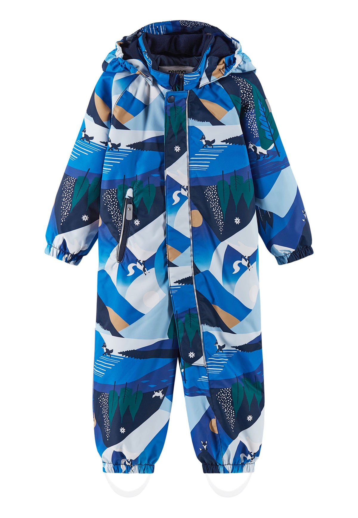 REIMA TEC Kinder Winteroverall / Skianzug Puhuri blau 5100116B 6902
