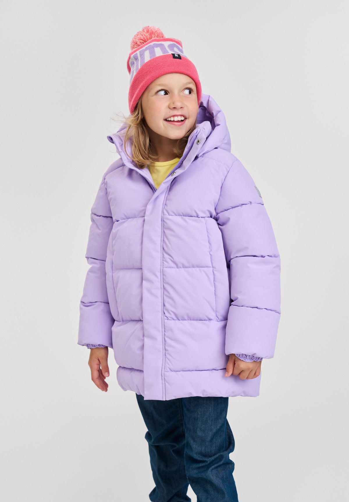 REIMA warmer Kinder Winter Kurzmantel Puumala 5100391A 5450 lila
