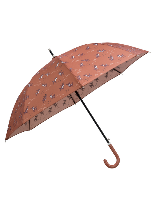 FRESK Kinder Regenschirm amber brown Reh